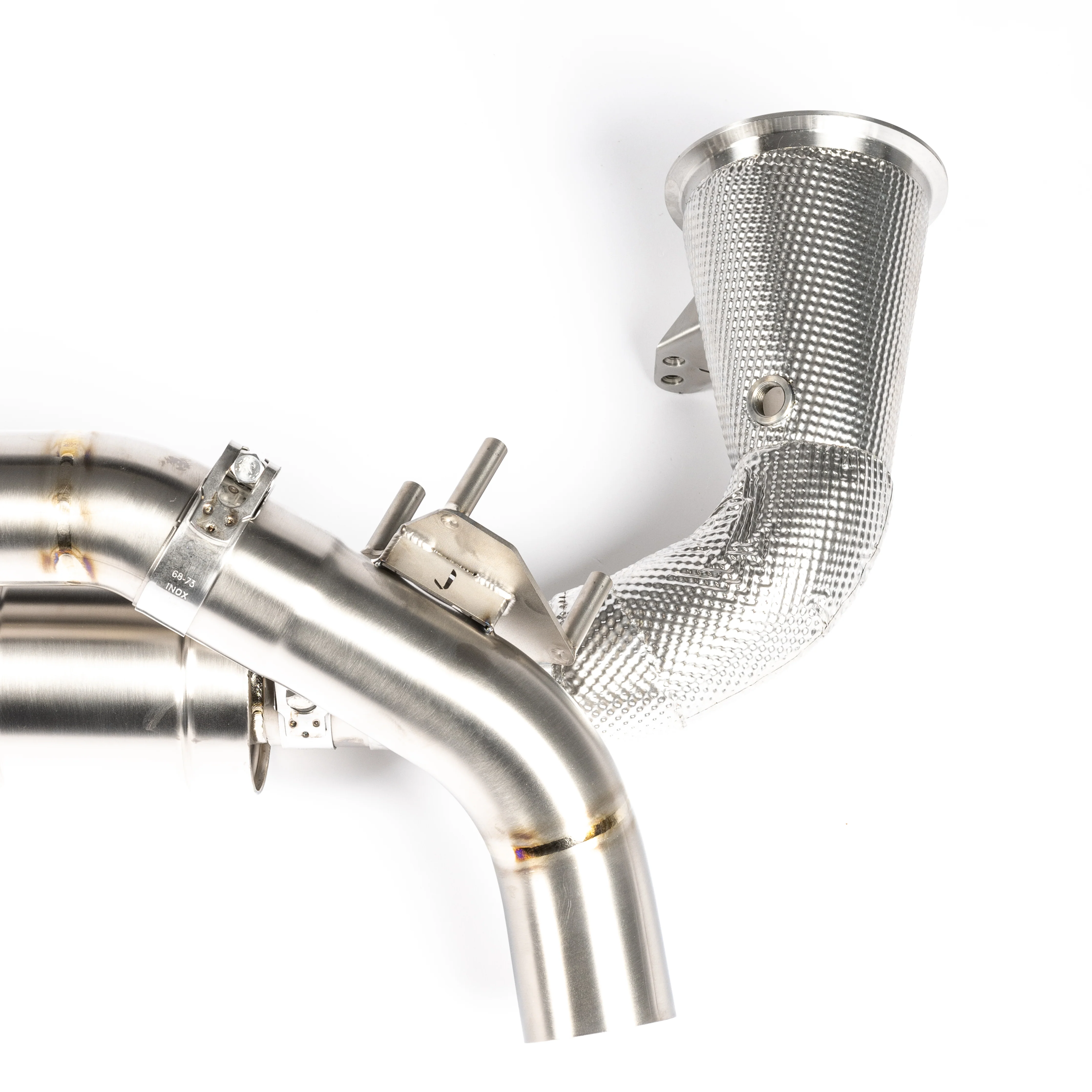 TITANIUM RACE PIPE (SILENCED / HEAT SHIELDED CAT DELETES) - Image 4